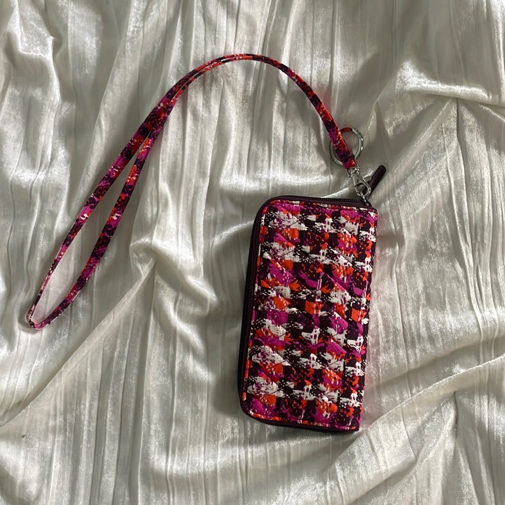 Vera Bradley wallet and lanyard